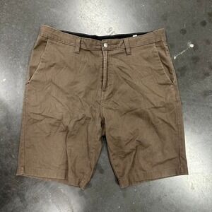 Volcom brown Alternative chino skater board shorts Size 38x11